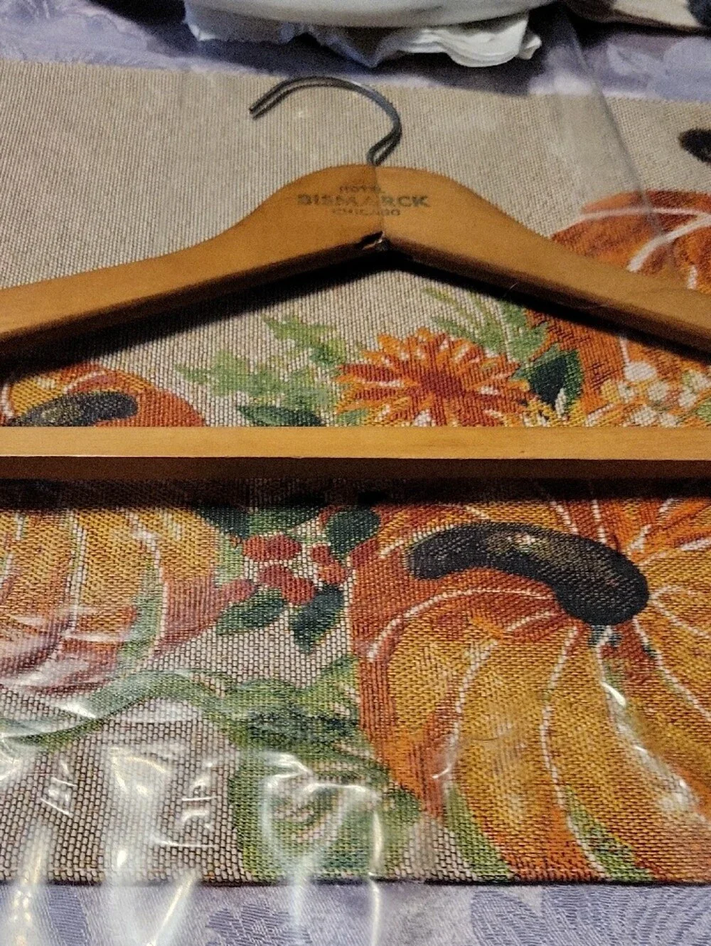 Vintage  Wooden Hanger - Tan